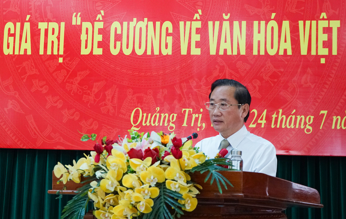 Đồng ch&iacute; Hồ Đại Nam - UVBTV, Trưởng Ban Tuy&ecirc;n gi&aacute;o Tỉnh ủy kết luận Hội thảo